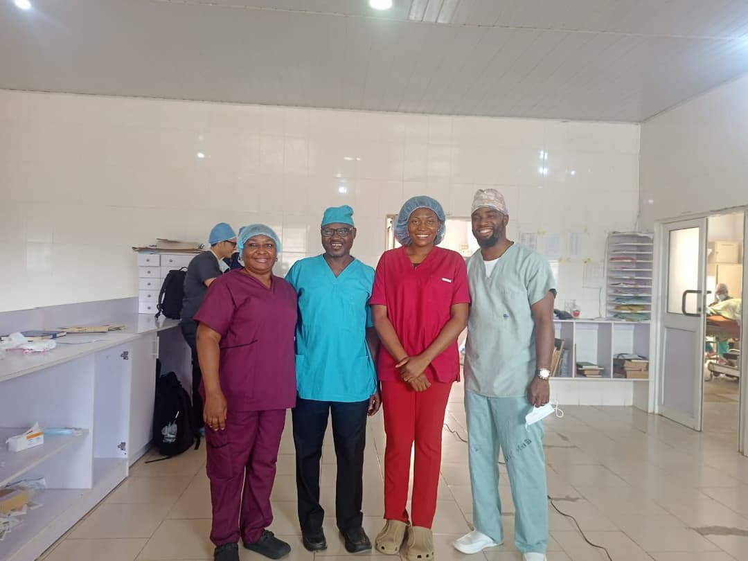 ENT specialist consulting a patient